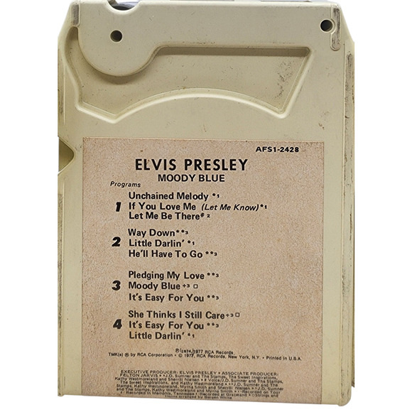Set Of Three Elvis Presley 8-Tracks Fun In Acapulco Moody Blue Something For Eve - Picture 6 of 7